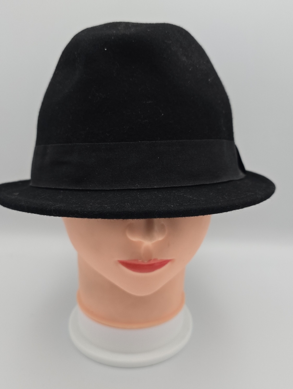 H&M Black Wool Fedora Hat Size M
